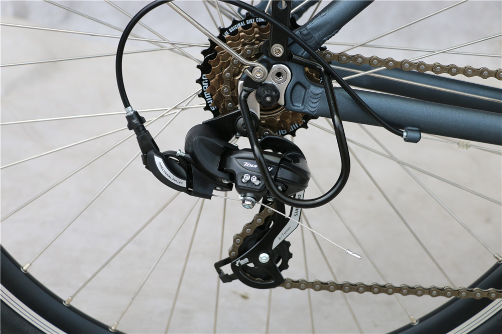 28 Inch Mid Drive Electric Bicycles With LCD Display Rear Carrier Battery Position
