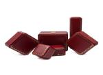 Lady Pandent Leather Jewelry Packaging Boxes Gold Borders Storage 70x90x40mm