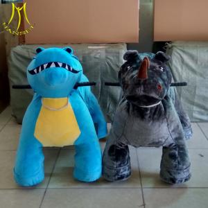 Wholesale Hansel electric rideable animal in mall and kids ride on animals amusement park games plush stuffed animal from china suppliers