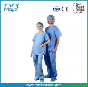 China High Performance Medical Disposable Scrub Suits for Doctors and Nurses on sale