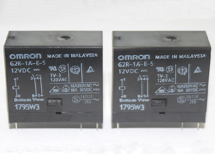 Omron Relay G2R-1A-E-5-12VDC G2R-1A-E-5-DC12V - 16A (6 Pin)