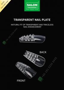 Wholesale Glass Ladder Shape Highly Traceless Nail Pieces Half Cover False Nail Tips for Nail Art Salon from china suppliers
