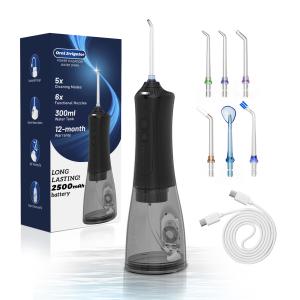 Wholesale Water Dental Flosser Cordless Teeth Cleaner IPX7 Waterproof 6 Tips 5 Modes 5 Intensities from china suppliers