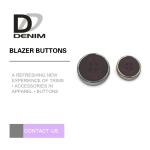 Fashion Round Blazer Coat Buttons With Silver Metal & Plastic Material