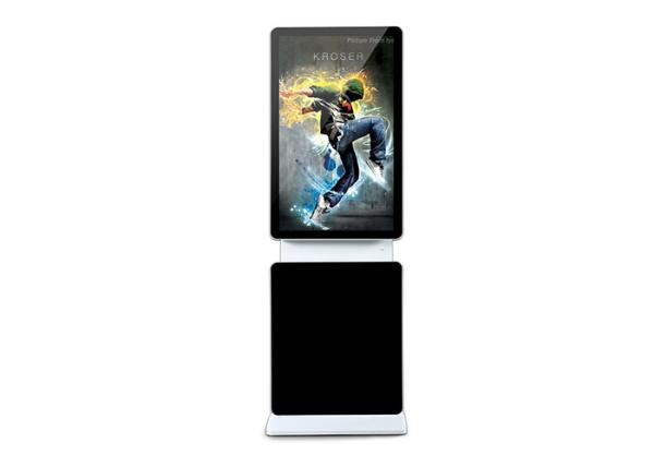 47 Inch Touch Screen Monitor Floor Stand , Shopping Center Touch Screen