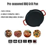 OEM Two Handles Cast Iron Frying Pan 30/35 CM For Stove Top