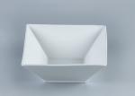 4 inch 5 inch Embossed Square Odorless Ceramic Bowl Set