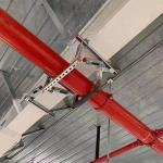 Durability Galvanized Steel Seismic Roof Pipe Supports High Corrosion Resistance