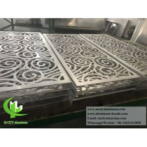 Metal Column Cladding With Laser Cut Pattern CNC Metal Sheet
