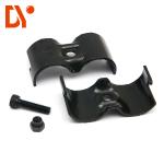 Anti Corrossion Lean Tube Connector Iron Metal Black Color Four Phase Style