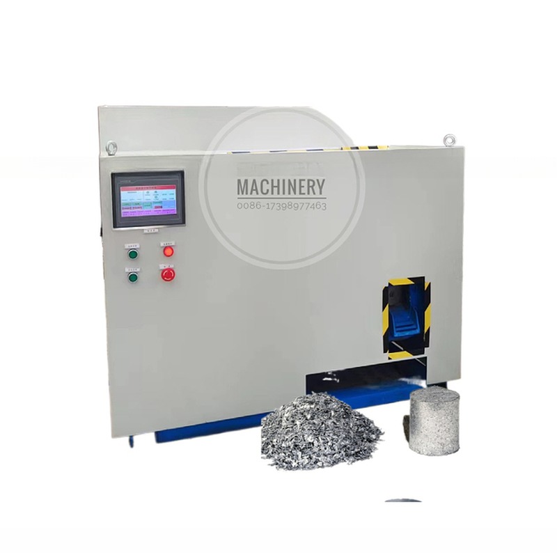 Metal Chip Compactor Hydraulic Engine Scrap Pressing Machines for Recycling Cans