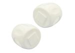 Child Safety Door Knob Protector Cover White Color Round Shape Plastic Material