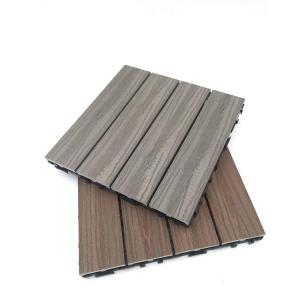 Wholesale Embossed Surface PVC/WPC Deck Tiles for Outdoor Garden Floor 3 Years After-sales Service from china suppliers