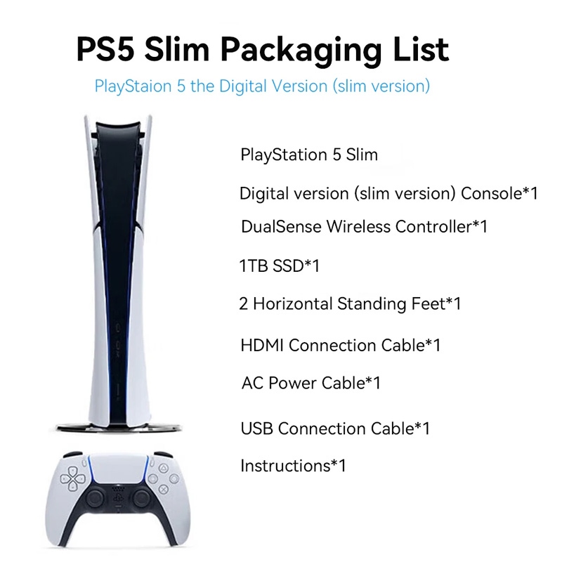 New So-ny Slim Console Play-Station 5 Video Game Console PS 5 PC Games Ultra High Speed Play-Station5 Original