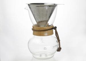 Wholesale Papaerless Reusable Pour Over Drip Coffee Maker For 2 Cups , Custom Logo from china suppliers