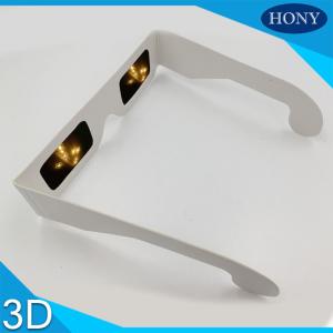 Wholesale PVC Entertainment 3d glasses for fireworks , Star And Smile Diffraction Effect from china suppliers