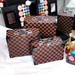 Women'S 24*13.5*19.5CM PU Lather makeup toiletry bag
