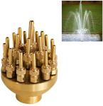 New Hot Sale 2" Brass Ajustable 3 Layers Flower Blossom Water Fountain Jet