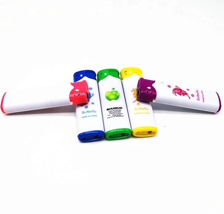 Competitive Price Shaodong Lighter Factory Beautiful Butterfly Windproof Refillable Lighter