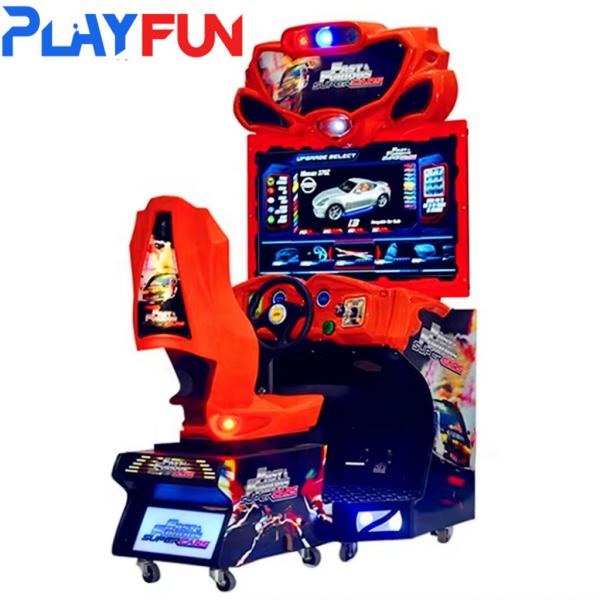 PlayFun Arcade Fast Furious Racing Car Coin Operated Game Machine Drive
