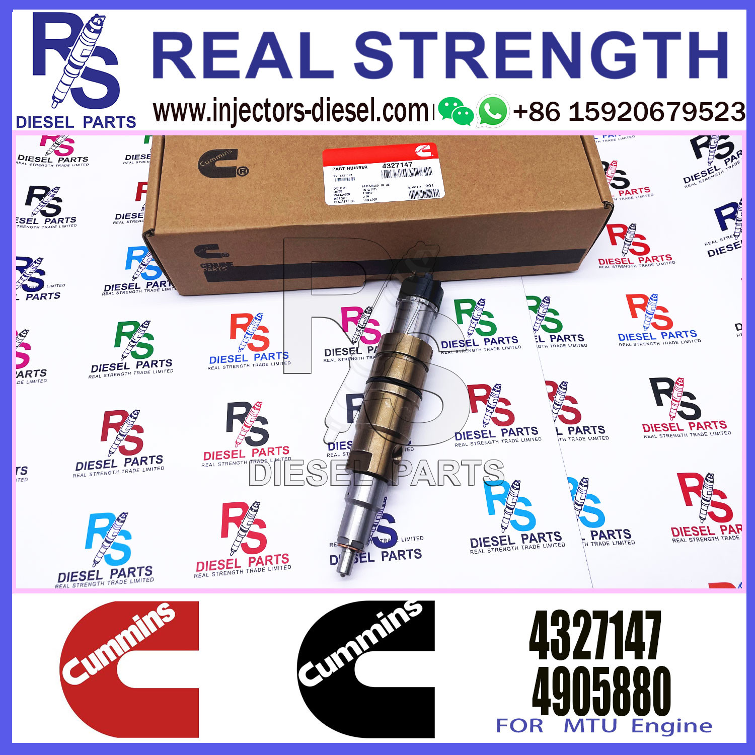 Cummins Machinery Engines Parts Cummins ISX QSX Engine Injector 5579421 4327147 fuel injector 5579421 4327147