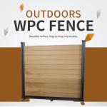 Fireproof Durable Outdoor WPC Fencing Panels Easy To Install Waterproof Sand