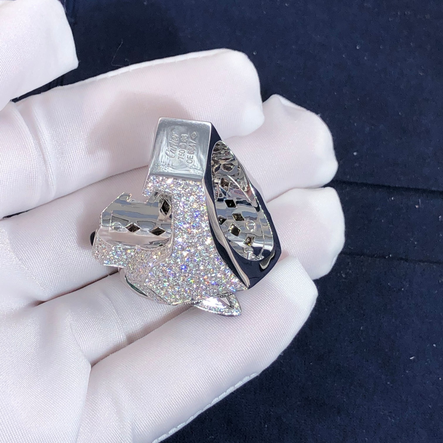 Hot Selling Natural Diamond Jewelry 18k Gold Car Tier PanthèRe De Car tier Ring