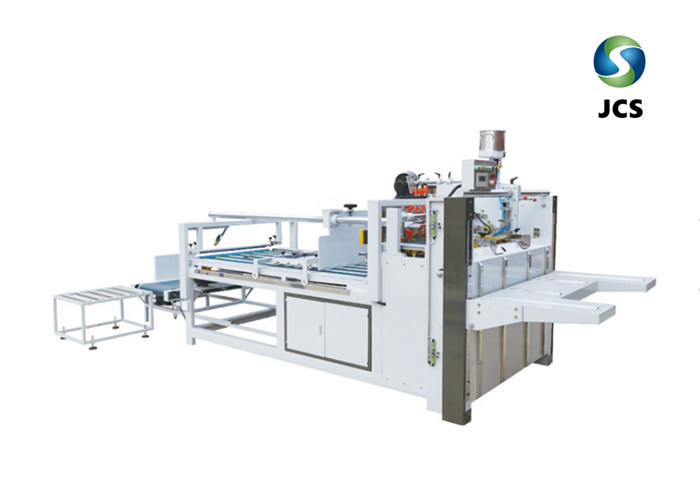 High Effieciency Carton Folding Gluing Machine Simple operation Semi Automatic