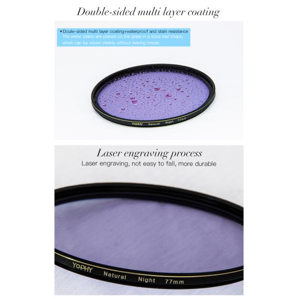 Night Shooting Natural Night Filter Eliminate Light Pollution 37 - 95mm Size