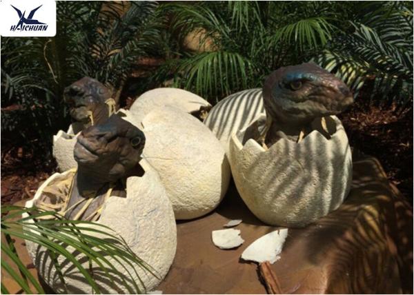 Playground Park Dinosaur Garden Ornaments Hatching Animatronic Dinosaur Egg