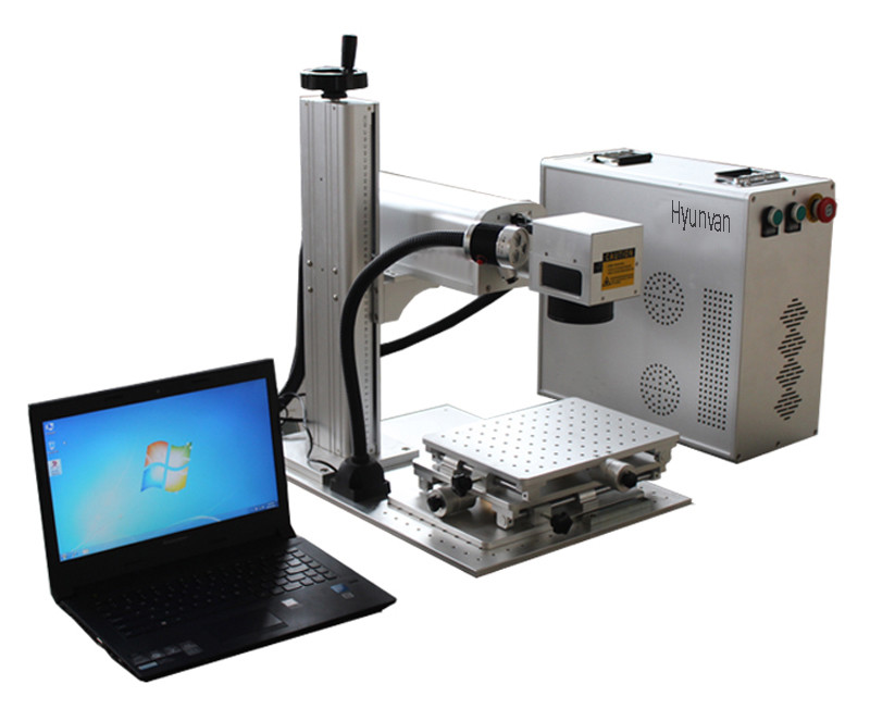 3 YEAR Mini Fiber Laser Marking Machine For Stainless Steel Metal Jewellery