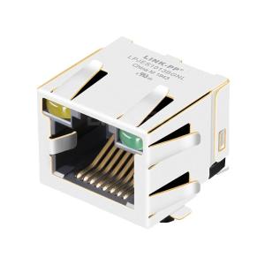 Wholesale LPJES1013AGNL 1 Port SMT RJ45 Modular Jack Without Integrated Magnetics Tab Up Yellow/Green Led from china suppliers