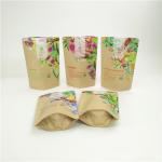 Kraft Paper Bag Tea Bags Packaging For Resealable Stand Up Pouches