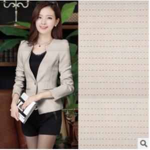 Wholesale Aqueous dyeing polyester spandex knit silk spot style suit fabric elastic fashion from china suppliers