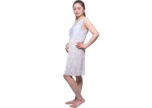 Ladies Sleeveless Nightgown Soft Jersey Womens Summer Pajamas With Lace At Front