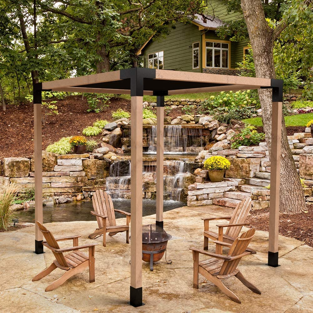 Stamped Steel Brackets Elevated Wood Stand Kit for 4x4 Lumber ISO9001 2015 Certified