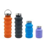 Reuseable Collapsible Water Bottle BPA Free Silicone Foldable Water Bottles For