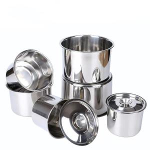 Wholesale Stainless Steel Round Sauce Bucket Container With Lid from china suppliers