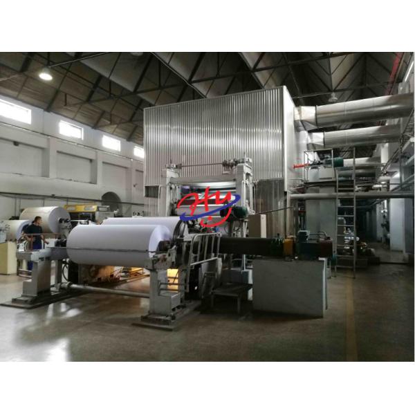 2800mm A4 Paper Making Machine Waste Paper / Wood Pulp 10T / D