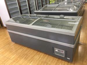 Wholesale 220 V 50hz Top Glass Sliding Door Deep Chest Freezer For Dairy Products from china suppliers