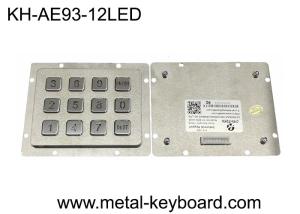Wholesale SS PS2 3x4 Matrix Waterproof Metal Keypad 12 Keys Backlit Panel Mount from china suppliers