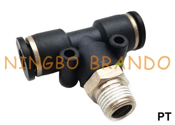 PT Male Branch T Shape Connect Tube Pneumatic Air Hose Fitting Parts 1/8" 1/4" 3