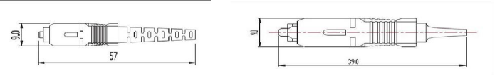 SC Simplex or Duplex Connector ANSI , IEC ,TIA/EIA , NTT and JIS standard compatible