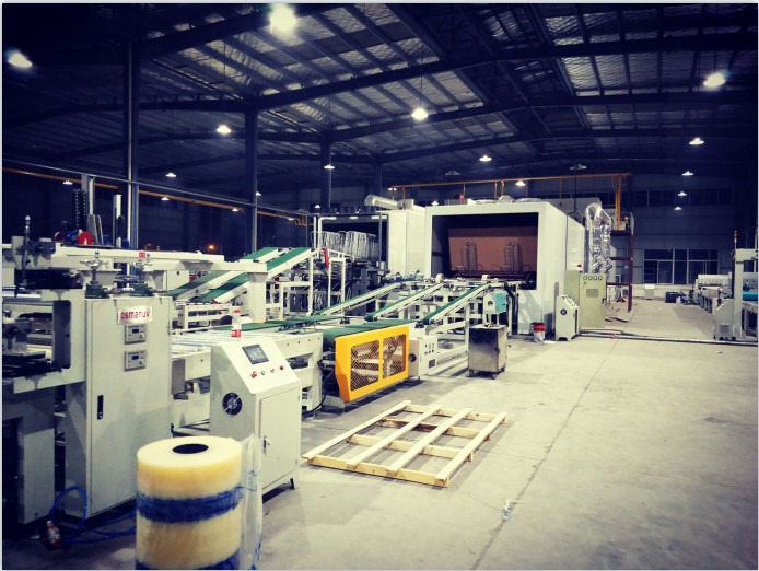 90 Degree Rotating Automatic UV Coating Machine For Cement Fiberboard