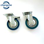 Attaching PVC Rubber Heavy Duty Caster Wheels With Brake 4inch