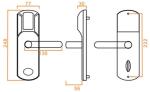 7 Series Electronic Door Locks , Zinic Alloy RFID Hotel Card Lock