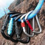 25kN Hammock Aluminum 0 Shape Carabiners Versatile for Camping and Outdoor