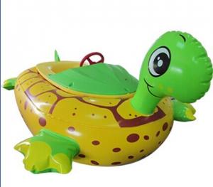 China Water Games Inflatable Toy Boat Electric Tortoise Animal Bumper Boat on sale