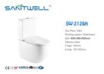 Sanitary Ware Bathroom Close Coupled Toilet Modern Ceramic Toilet White Color
