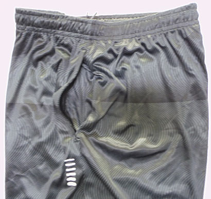 Elastic Waist Allover Print OEM Accepted Mens Jogging Shorts Black